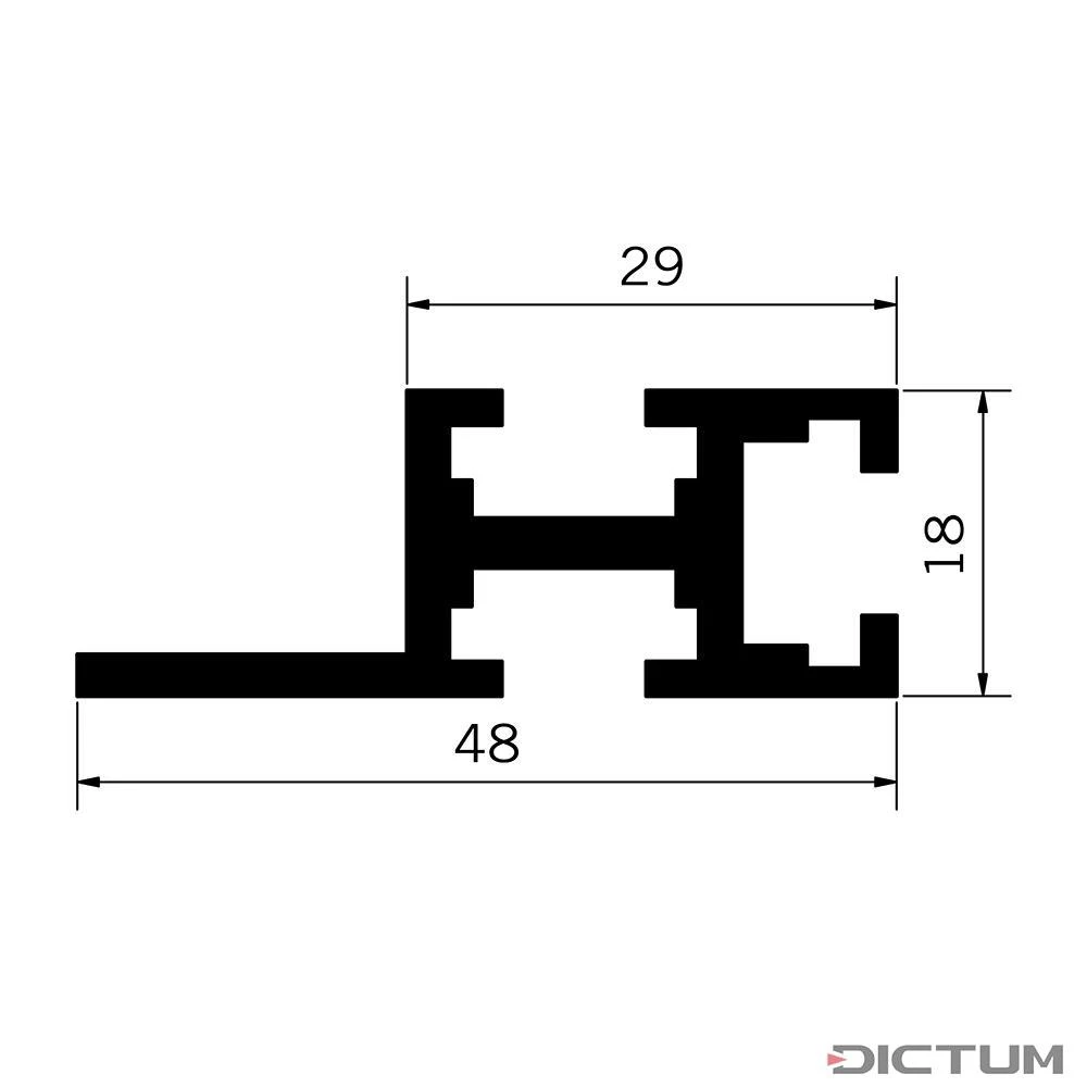 Rail à Rainure En T Veritas 915 Mm, Avec Butée Angulaire - Image 2