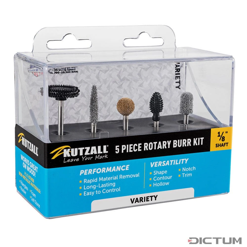 Jeu De Fraises à Râper Kutzall, Variety, Ø Tige 3,2 Mm 1 Jeu De Fraises à Râper Kutzall, Variety, Ø Tige 3,2 Mm