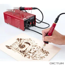 Set Complet D'appareil De Pyrogravure Burnmaster Eagle, Incl. 15 Pointes -Outils Soldes 715300 05 A WE 8 Burnmaster Eagle Brandmalger t Set inkl 15 Brennschleifen WZ jpg