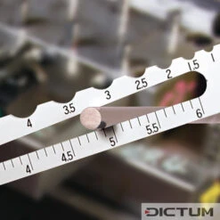 Calibre De Contrôle De Diamètre Et De Rayon Shinwa, Rayons De 0,5 à 7 Mm -Outils Soldes 717541M 02 A WE 8 Shinwa Durchmesser Radius Pr flehre WZ jpg