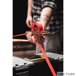 Sangle D'arrimage QUICKLOADER Avec Mécanisme D'enroulement, 800 Kg, 4,2 M/1 P. -Outils Soldes 732023M 01 A WE 8 QUICKLOADER Spanngurt mit automatischer Aufwicklung 800 kg 4 2 m WZ jpg