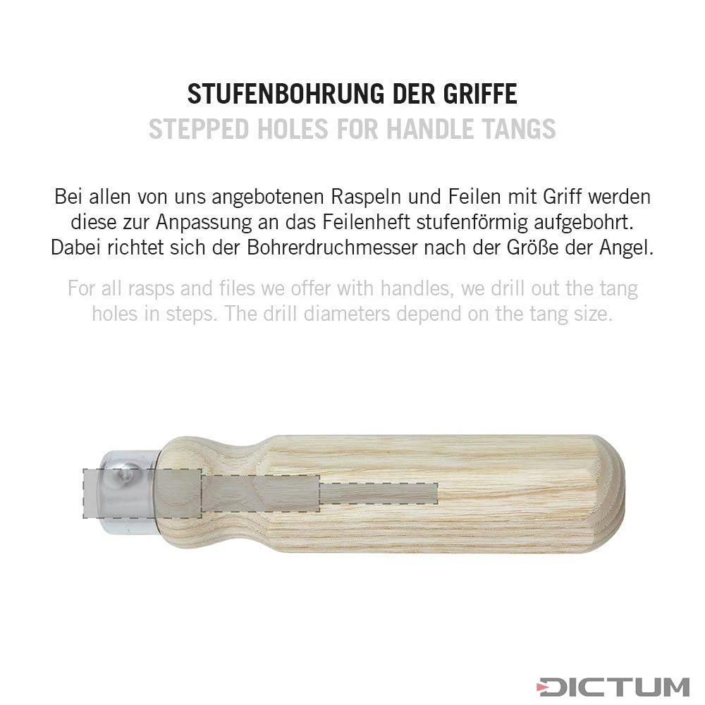 Râpe Cab. De Précision Herdim, Piqué 5, Long. De Piqué 200 Mm, Manche En Frêne 2 Râpe Cab. De Précision Herdim, Piqué 5, Long. De Piqué 200 Mm, Manche En Frêne - Image 2